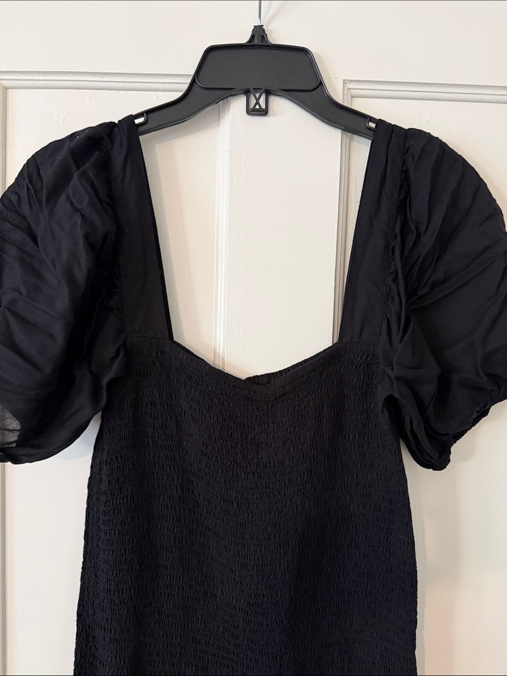 Urban Outfitters Black Puff Sleeve Mini Dress - Picture 2 of 5